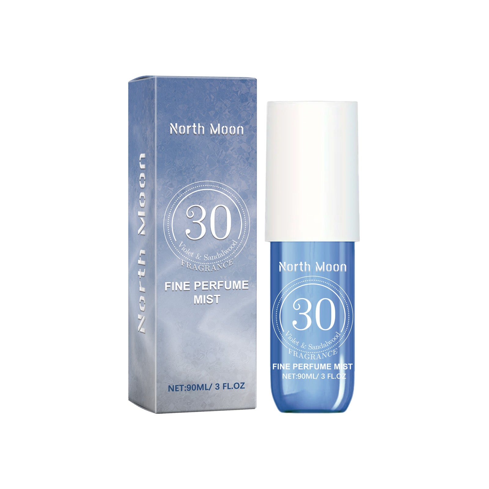 North Moon Blue Perfume Spray, Fresh Light Fragrance Behind Ears And Wrist Lasting Charm Perfume